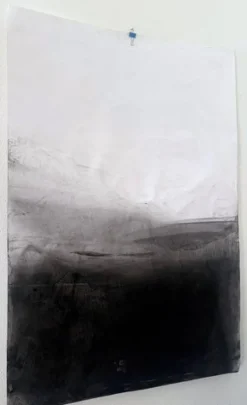 Pamono Landscape Bw Original Drawing, Contemporary Abstract Art by Marilina Marchica><noscript><img width=