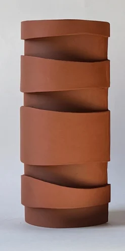 New Pamono Landscape Terracotta Ceramic Sconce by Katia Langeard