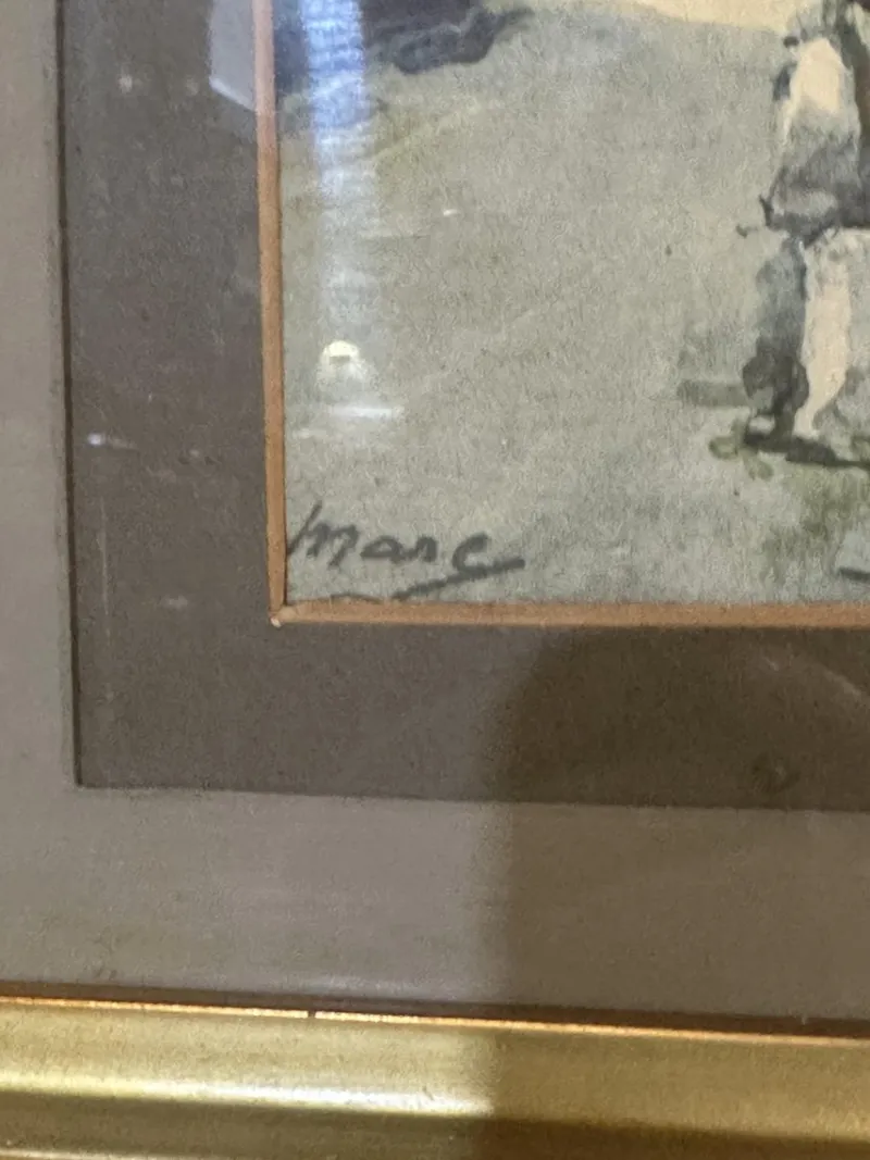 Clearance Pamono Landscape, Watercolor, Early 1900s