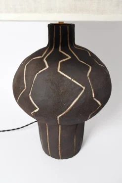 Pamono Lanzarote Black and White Lamp by Barracuda Interiors><noscript><img width=