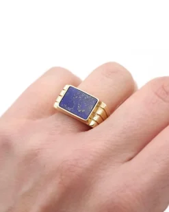 Pamono Lapis Lazuli Tank Ring><noscript><img width=