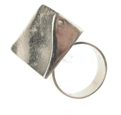 Pamono Lapponia A Space Series Silver Ring by Bjorn Weckstrom><noscript><img width=