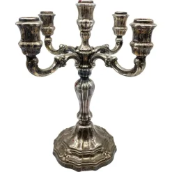 Outlet Pamono Large 925 Candlestick in Sterling Silver, 1920