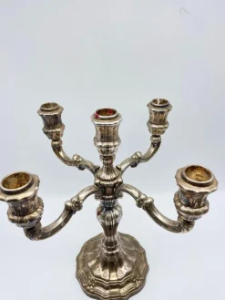 Outlet Pamono Large 925 Candlestick in Sterling Silver, 1920