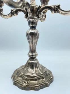 Outlet Pamono Large 925 Candlestick in Sterling Silver, 1920