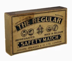 Pamono Large Antique Advertising Matchbox, 1908> Trunks Crates & Baskets