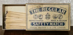 Pamono Large Antique Advertising Matchbox, 1908> Trunks Crates & Baskets