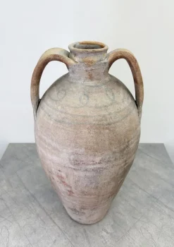 Sale Pamono Large Antique Amphora with Swirl Pattern