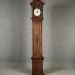 Pamono Large Antique Baroque Grandfather Clock in Oak, 1750