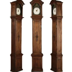 Pamono Large Antique Baroque Grandfather Clock in Oak, 1750