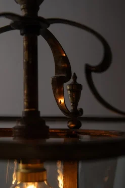 Pamono Large Antique Brass Porch Lantern from Faraday & Son><noscript><img width=