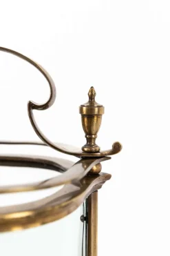 Pamono Large Antique Brass Porch Lantern from Faraday & Son><noscript><img width=