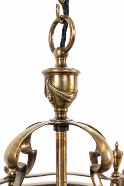 Pamono Large Antique Brass Porch Lantern from Faraday & Son><noscript><img width=