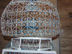 Pamono Large Antique Canary Bird Cage><noscript><img width=
