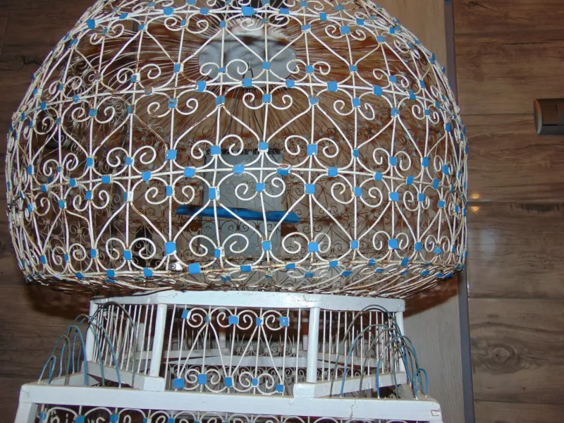 Pamono Large Antique Canary Bird Cage> Garden Accessories