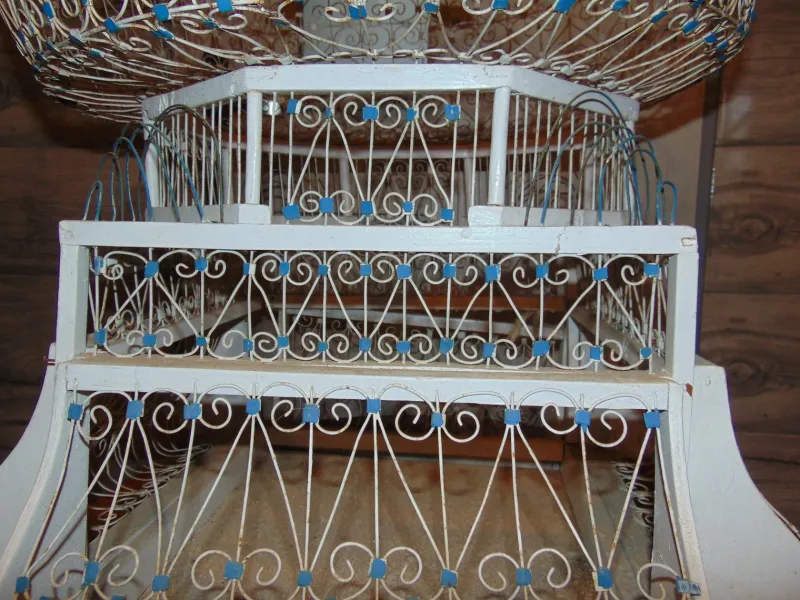 Pamono Large Antique Canary Bird Cage> Garden Accessories