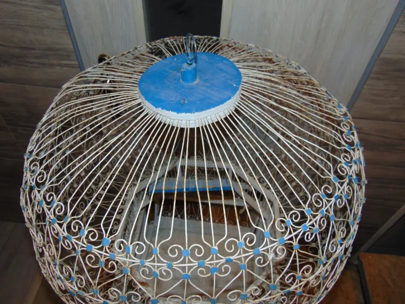 Pamono Large Antique Canary Bird Cage> Garden Accessories