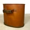 New Pamono Large Antique Copper Fireplace Log Holders, 1850s, Set of 3