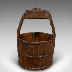 Pamono Large Antique Country Garden Well Bucket, 1800> Planters And Jardiniere