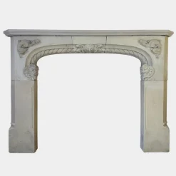 New Pamono Large Antique English Gothic Fireplace Mantel, 1790