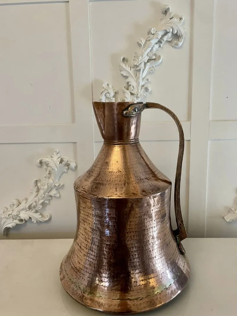 Pamono Large Antique George III Water Jug in Copper, 1800