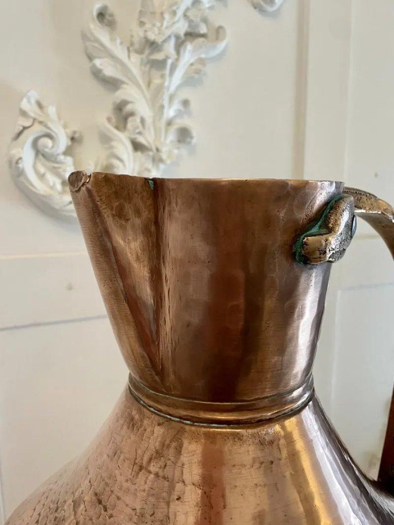 Pamono Large Antique George III Water Jug in Copper, 1800