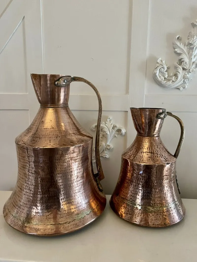 Pamono Large Antique George III Water Jug in Copper, 1800