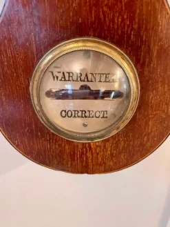 Pamono Large Antique George III Mahogany Banjo Barometer><noscript><img width=