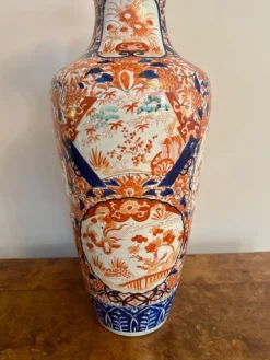 Clearance Pamono Large Antique Japanese Imari Floor Standing Vase, 1890