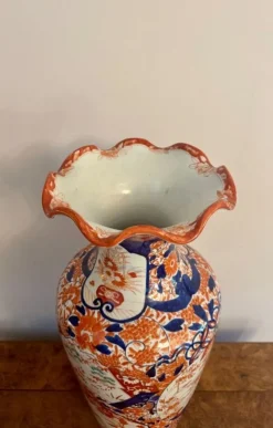 Clearance Pamono Large Antique Japanese Imari Floor Standing Vase, 1890