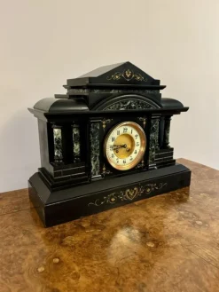 Pamono Large Antique Marble Mantle Clock, 1890><noscript><img width=