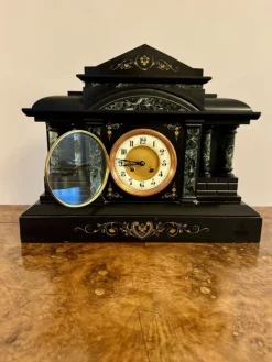 Pamono Large Antique Marble Mantle Clock, 1890><noscript><img width=