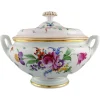 Hot Pamono Large Antique Meissen Soup Tureen in Porcelain with Hand-Painted Flowers