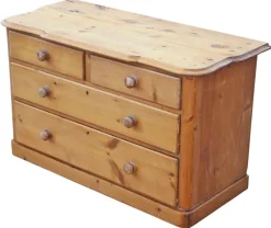 New Pamono Large Antique Pine Chest of Drawers, 1800s