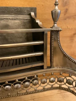 New Pamono Large Antique Polished Steel Fire Grate