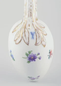 Sale Pamono Large Antique Porcelain Spoon with Floral Motifs from Meissen, Germany, 19th Century