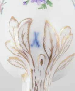 Sale Pamono Large Antique Porcelain Spoon with Floral Motifs from Meissen, Germany, 19th Century