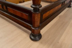 Pamono Large Antique Portuguese Romantic Bed, 19th Century><noscript><img width=