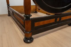 Pamono Large Antique Portuguese Romantic Bed, 19th Century><noscript><img width=