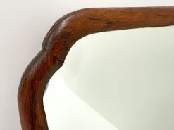 Pamono Large Antique Scalloped Wood Framed Mirror><noscript><img width=