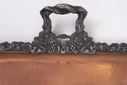 Pamono Large Antique Silver Plated on Copper Serving Tray, 1880> Trays