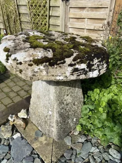 Pamono Large Antique Staddle Stone Architectural Garden Ornament, Britain, 18th Century> Garden Accessories