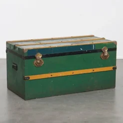 Discount Pamono Large Antique Travel Chest with Handles, Early 1900s