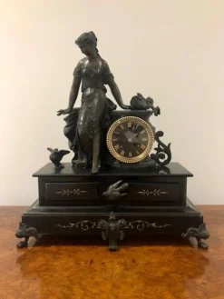 Pamono Large Antique Victorian Mantle Clock, 1860s> Clocks