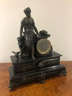 Pamono Large Antique Victorian Mantle Clock, 1860s> Clocks