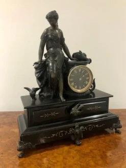 Pamono Large Antique Victorian Mantle Clock, 1860s><noscript><img width=