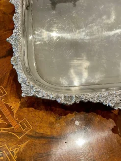 Discount Pamono Large Antique Victorian Silver Plated Tea Tray