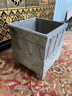 Pamono Large Art Deco Cement Pot Cache><noscript><img width=