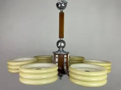 Pamono Large Art Deco Chandelier, 1930s><noscript><img width=