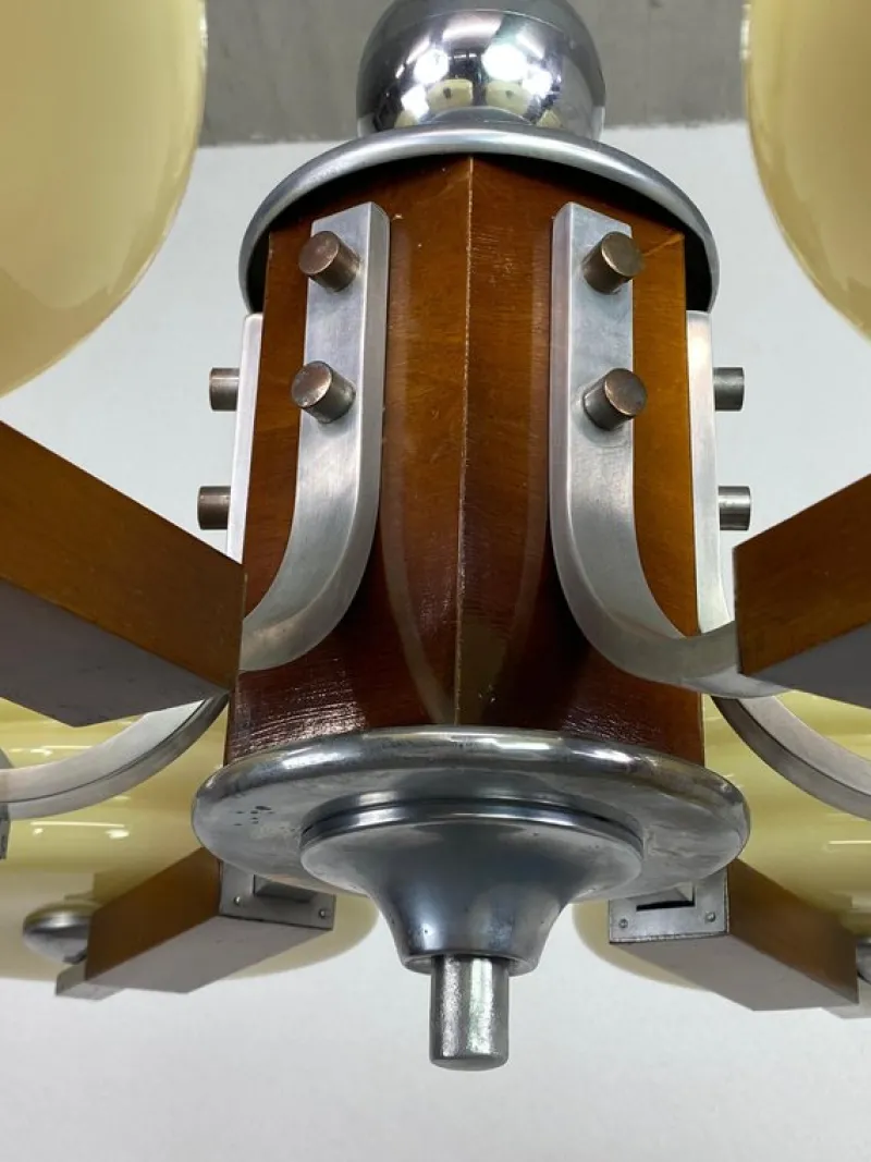 Pamono Large Art Deco Chandelier, 1930s> Ceiling Lights